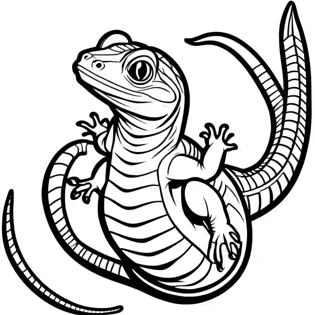 Zebra-Tailed Lizard coloring pages